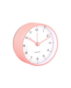KARLSSON Klassischer Wecker Circus Rings Flamingo pink