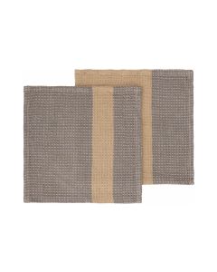 Blomus Abwaschlappen Gano 2 Stück, Beige/Grau