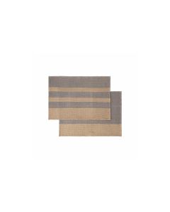Blomus Geschirrtuch-Set Gano 2 Stück, Beige/Grau