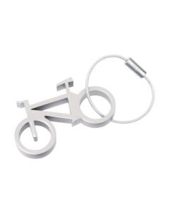 Troika Schlüsselanhänger Fahrrad Drahtesel Silber