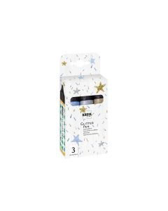 Kreul Effektfarbe Pen Liner Set Glitter 29 ml x 3 Stück