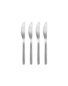 Blomus Buttermesser Stella 4 Stück, Silber