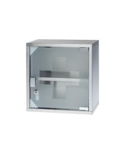 STRUCT Erste Hilfe Schrank 30 x 30 x 12 cm, Edelstahl