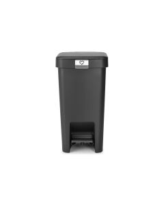 Brabantia Recyclingbehälter StepUp 10 l, Dunkelgrau