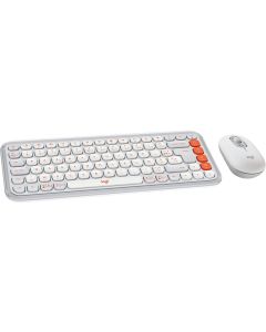 Logitech Tastatur-Maus-Set POP Icon Combo Off-white