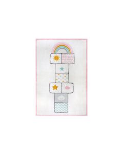Hanse Home Dekoteppich Hüpf-Abenteuer 160 x 235 cm, Rosa