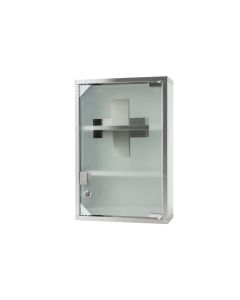 STRUCT Erste Hilfe Schrank 30 x 45 x 12 cm, Edelstahl