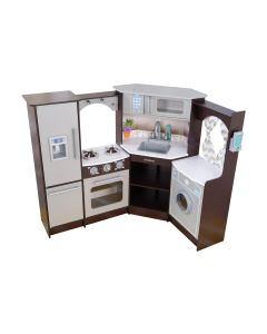 Kid Kraft Spielküche Eck-Küche Espresso