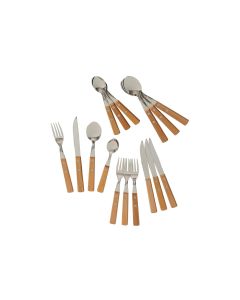 Boltze Besteck-Set Forky 16-teilig, Braun/Silber
