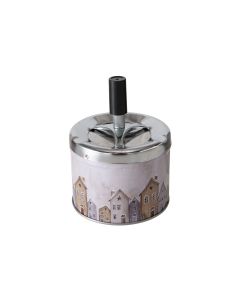 Boltze Aschenbecher Häuser Grau/Silber/Taupe
