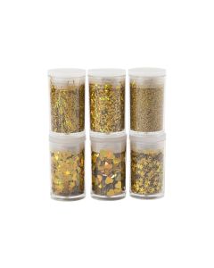 Creativ Company Glitzerset Gold, 6 x 5 g