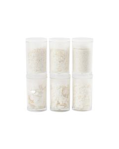 Creativ Company Glitzerset Weiss, 6 x 5 g