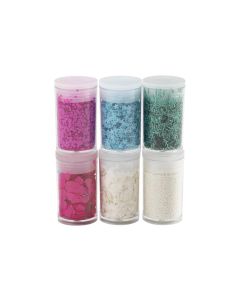 Creativ Company Glitzerset Mehrfarbig, 6 x 5 g
