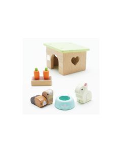 LE TOY VAN Puppenhausmöbel Hase und Meerschweinchenset
