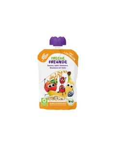 Freche Freunde Quetschbeutel Banane, Apfel, Himbeere, Blaubeere 100 g