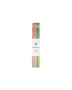 Rico Design Bleistift Shroom Neon, 4 Stück, HB