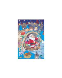 ABC Weihnachtskarte Advent Weihnachtsmann