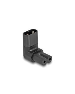 Delock Adapterstecker IEC60320 C8 - C7, gewinkelt