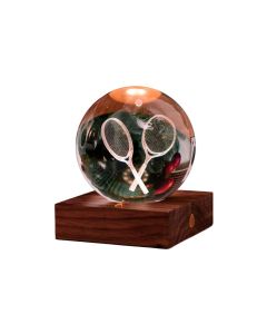 Gingko LED Stimmungslicht Amber Tennis Braun/Transparent