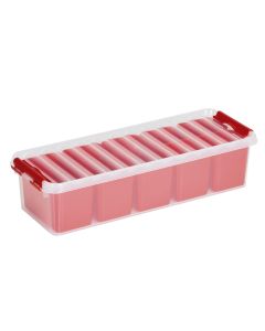 Sigma Home Aufbewahrungsbox Q-Line Rot, Volumen: 3.5 l