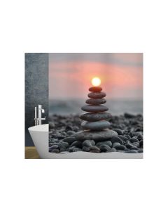 diaqua® Duschvorhang Zen 180 x 200 cm, Grau