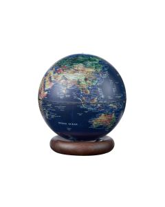 Gingko LED Stimmungslicht AtlasGlobe 20 cm Braun/Dunkelblau