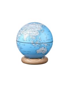Gingko LED Stimmungslicht AtlasGlobe 20 cm Blau/Hellbraun