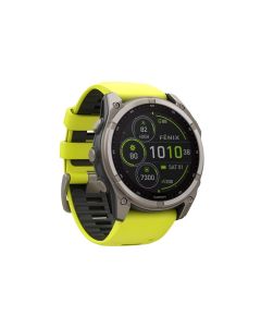 GARMIN Sportuhr Fenix 8 Solar Sapphire, 51 mm Gelb