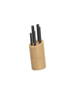 BergHOFF Messerblock-Set mit Messer Boron 6-teilig, Schwarz
