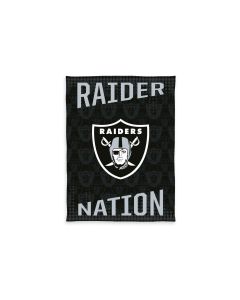 Herding Decke NFL Raiders 150 x 200 cm, Schwarz/Weiss