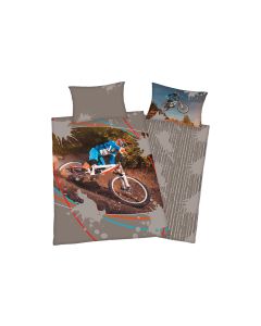 Herding Kinderbettwäsche Mountainbike 160 x 210 cm + 65 x 100 cm