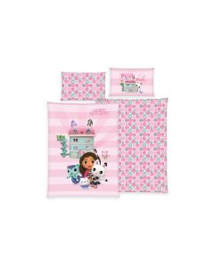 Herding Kinderbettwäsche Gabbys Dollhouse 160 x 210 cm + 65 x 100 cm