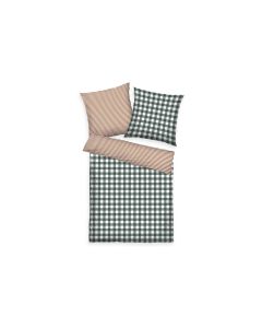 Tom Tailor Bettwäschegarnitur Flanell 160 x 210 cm + 65 x 100 cm, Beige
