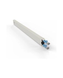 Patchbox patchbox.one / Cassette / 8RU / Cat 6A, STP, 0.8 m, Blau