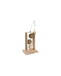 Designed by Lotte Kratzbälle Holz/Jute 49,5 x 29,5 x 34.5 cm