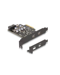 Delock PCI-Express-Karte 90345 2x USB Typ-C LP