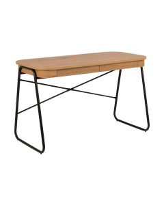 AC Design Tisch Blueton, Schwarz matt / Wildeiche matt