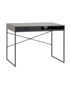 AC Design Tisch Seaford, Schwarz matt / Schwarz matt