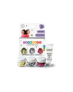 Snazaroo Glitzer Set Grob, 3 Farben