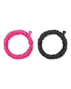 adidas Hair Scrunchies Schwarz und Lucid Pink