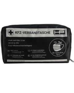 HP Autozubehör Verbandtasche KFZ Schwarz
