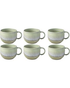 Villeroy & Boch Kaffeetasse Perlemor Alga 190 ml, 6 Stück, Grün