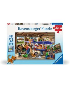 Ravensburger Puzzle Eisenbahn- und Flugzeugservice