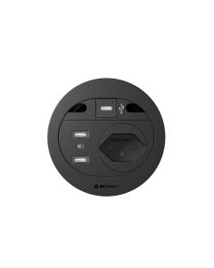 max connect Steckdoseneinheit DIVUS 15W SZ Schwarz