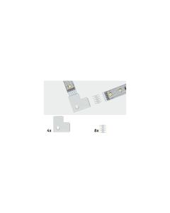 Paulmann Eckverbinder MaxLED flach, 4 Stück