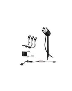 Paulmann Gartenspot Plug & Shine Pike 45° 3000 K, Basisset