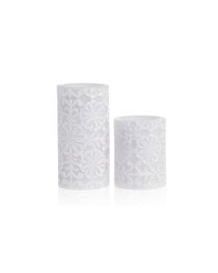 Pauleen LED-Kerzen Set Little Lilac, Ø 7.8 cm, Weiss, 2 Stk.