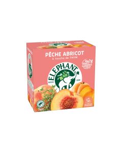 Eléphant Teebeutel Infusion Péche Abricot 20 Stück