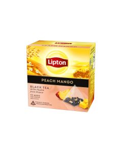 Lipton Teebeutel Schwarztee Peach Mango 20 Stück
