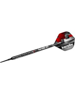 Karella Dartpfeile Softdart SuperDrive 18g, 3 Stück – Schwarz